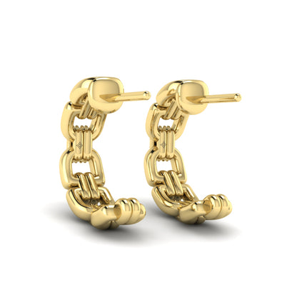 Linked Curves with Diamond Accent Earrings