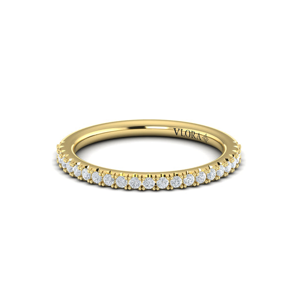 Matching Bands Wedding Band in 14K Yellow Gold by Vlora Bridal