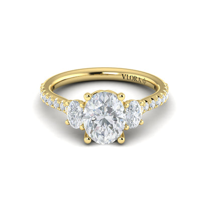Tapestry Oval Trilogy Engagement Ring