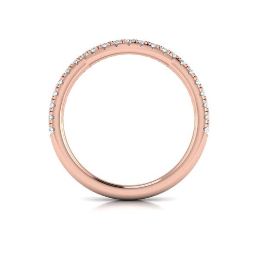 Woven Pave Matching Wedding Band