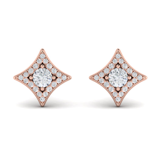 Diamond Vlora Star Stud Earrings