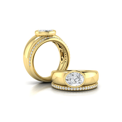 Matching Band for the Sculpted Serenity Engagement Ring