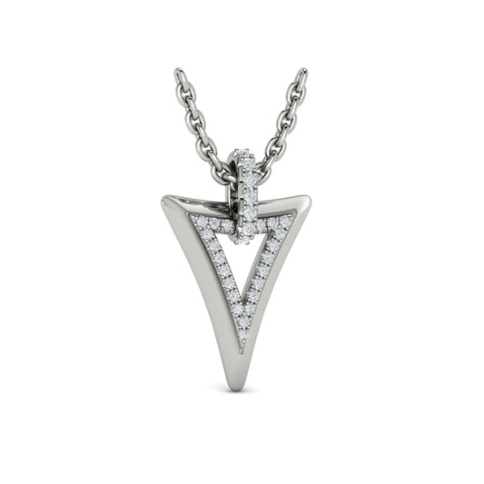 Diamond Open Double Trinity Pendant
