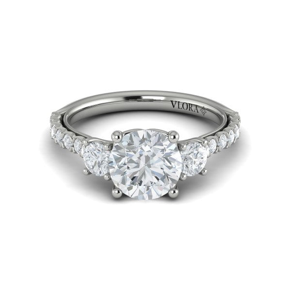 Classic Trio Three Stone Engagement Ring