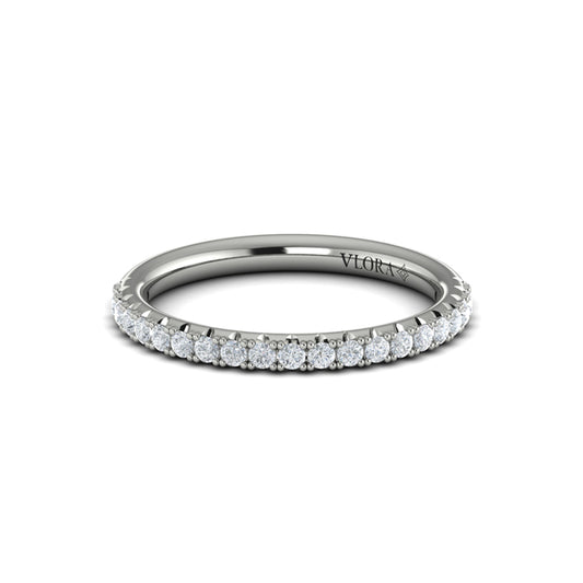 Scalloped Diamond Eternity Band