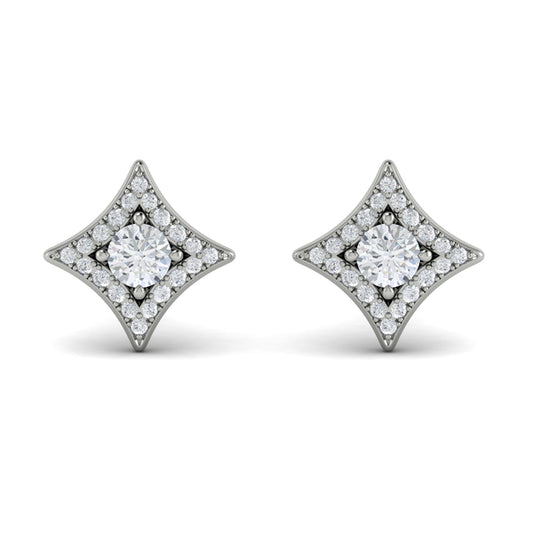 Diamond Earrings from ESTRELLA Collection in Platinum