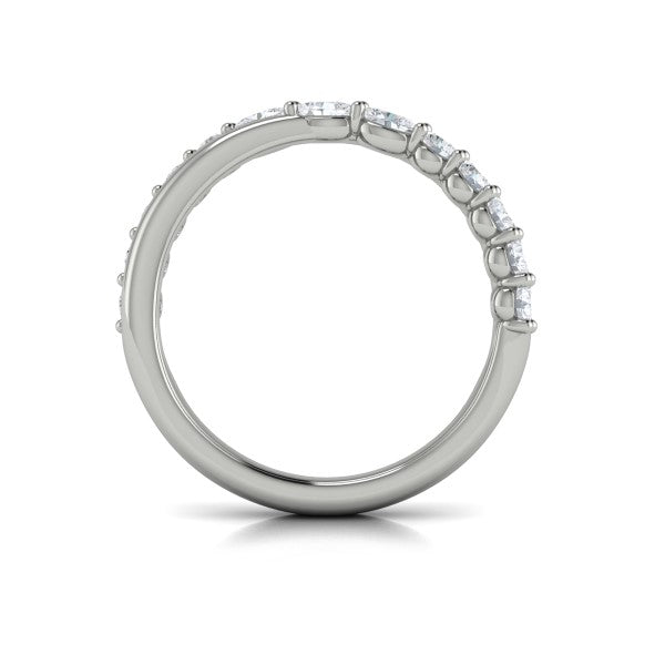 Stackable Bands Wedding Band in Platinum by Vlora Bridal