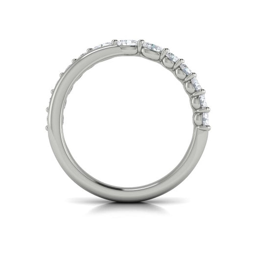 Stackable Bands Wedding Band in Platinum by Vlora Bridal