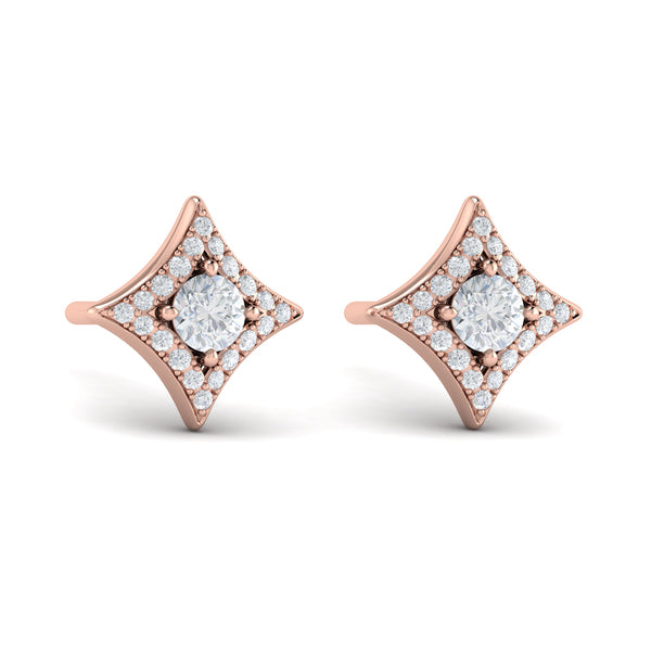 Diamond Vlora Star Stud Earrings