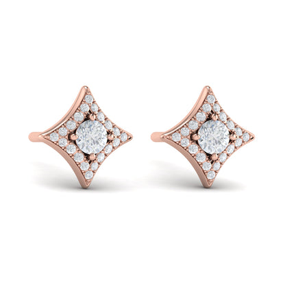 Diamond Vlora Star Stud Earrings
