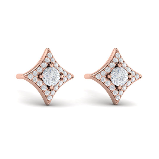 Diamond Vlora Star Stud Earrings
