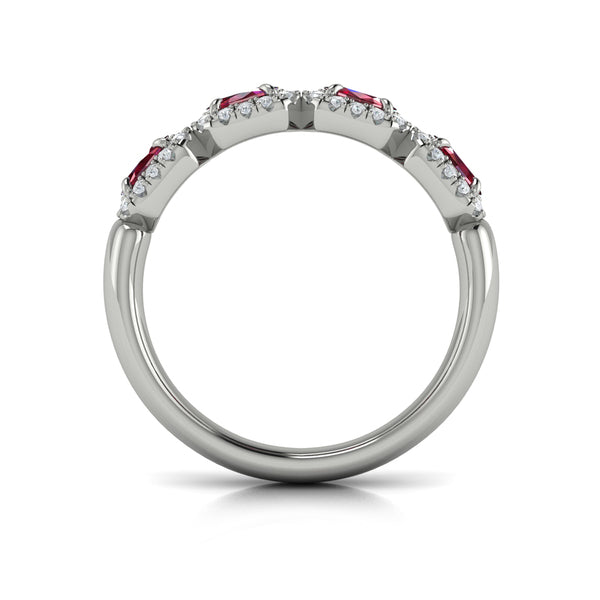 Diamond and Ruby Statement Ring