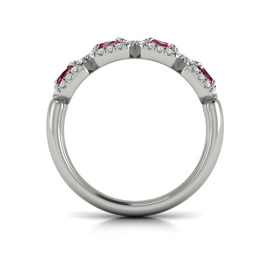 Diamond and Ruby Statement Ring