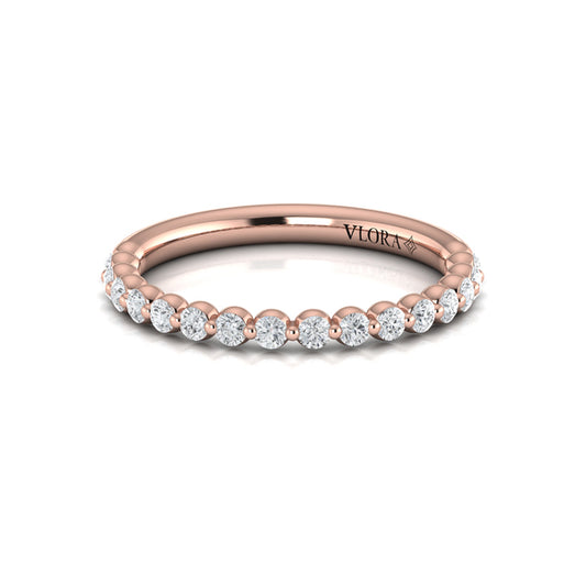 Matching Band for Floating Halo Round Engagement Ring
