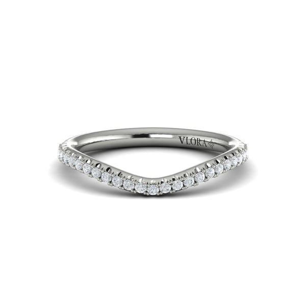 Matching Bands Wedding Band in Platinum by Vlora Bridal