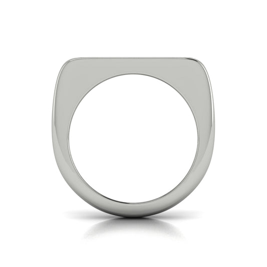 Diamond Baguette and Round Flat Top Ring