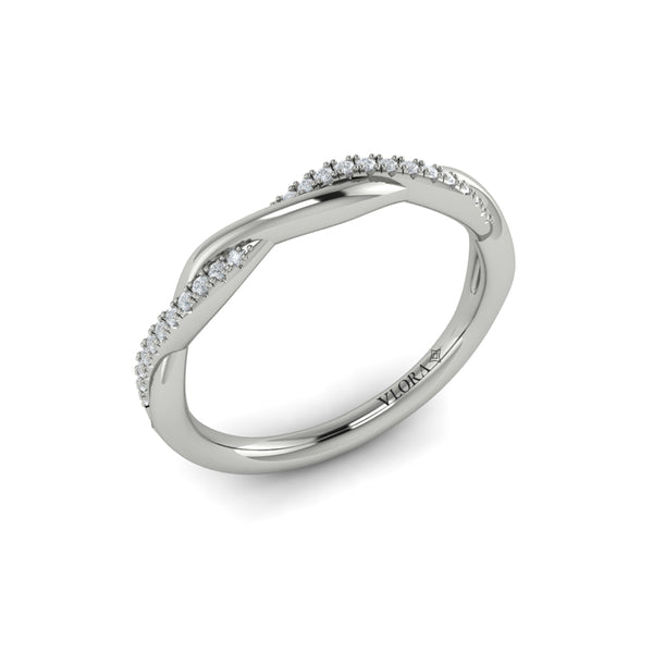 Stackables Wedding Band in Platinum by Vlora Bridal