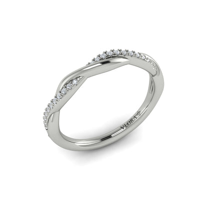 Stackables Wedding Band in Platinum by Vlora Bridal