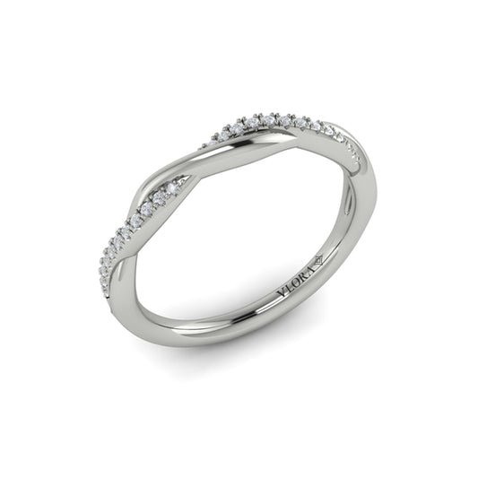 Stackables Wedding Band in Platinum by Vlora Bridal