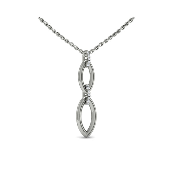 Double Drop Link Necklace