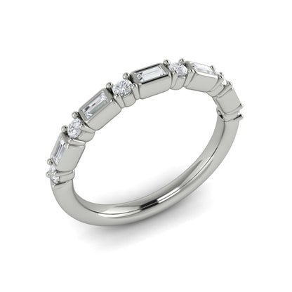 Stackable Bands Wedding Band in Platinum by Vlora Bridal