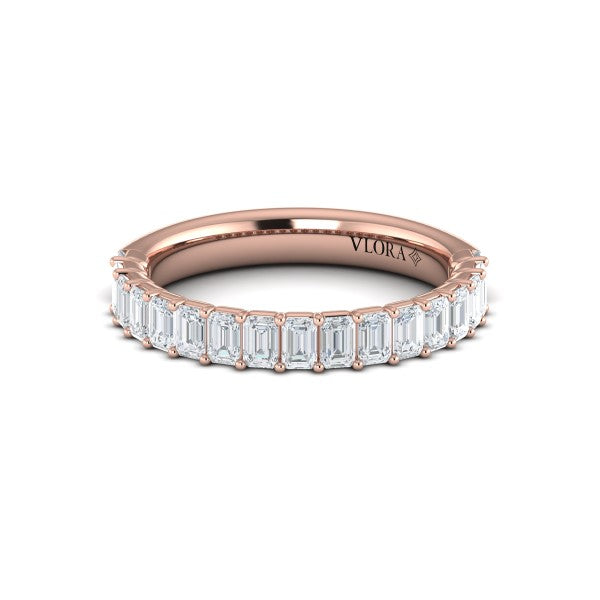 Bold Emerald Cut Stackable Band