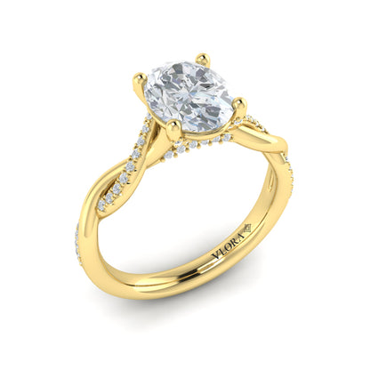 Harmony Oval Diamond Engagement Ring