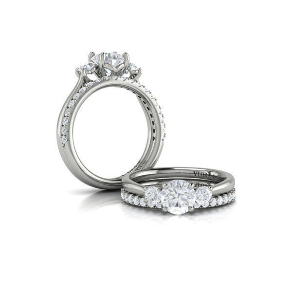 Matching Band for Timeless Trio Three Stone Engagement Ring
