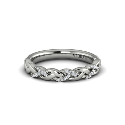 Stackable Bands Wedding Band in Platinum by Vlora Bridal