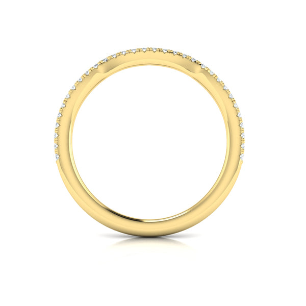 Entwined Euro Halo Matching Wedding Band