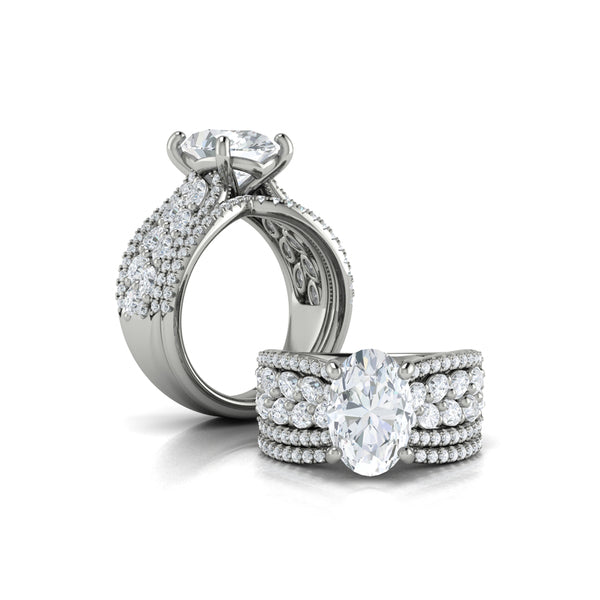 Matching Bands Wedding Band in Platinum by Vlora Bridal