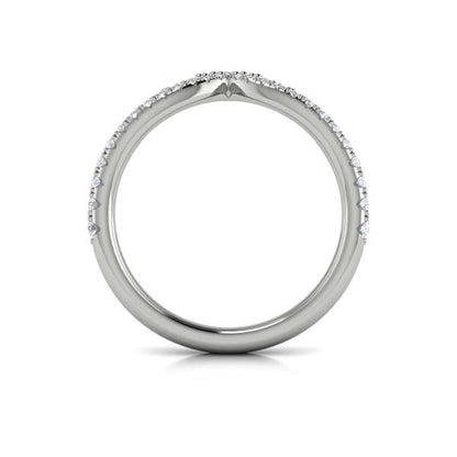 Contour Bands Wedding Band in Platinum by Vlora Bridal