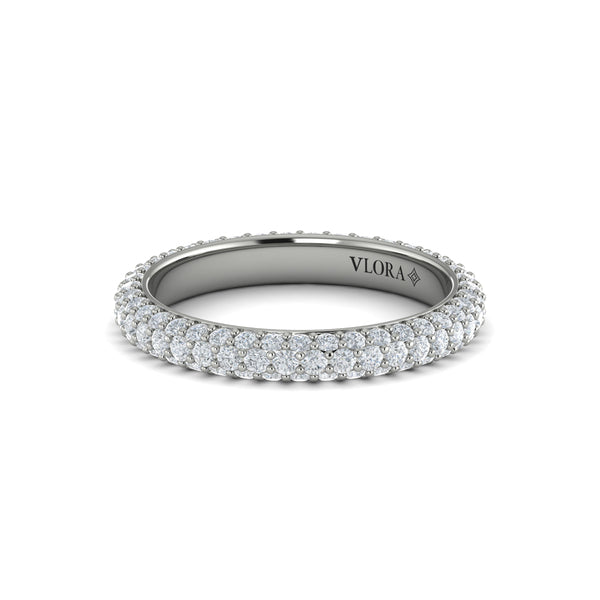 Eternity Bands Wedding Band in Platinum by Vlora Bridal
