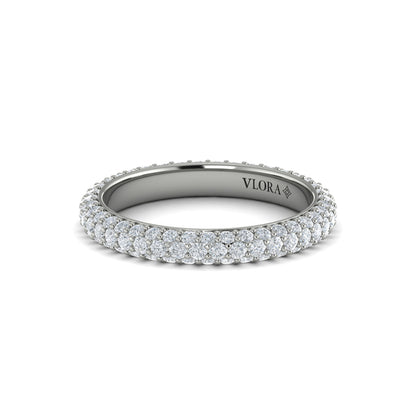 Eternity Bands Wedding Band in Platinum by Vlora Bridal