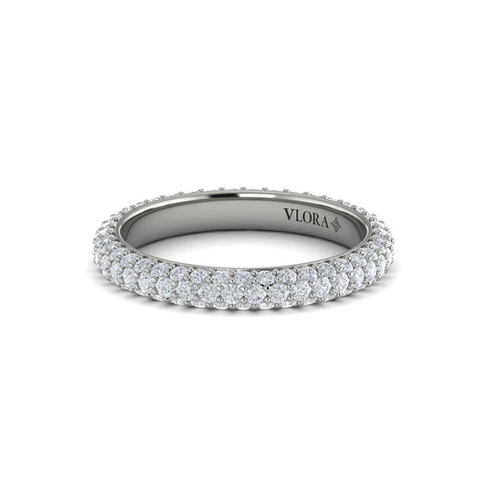 Eternity Bands Wedding Band in Platinum by Vlora Bridal
