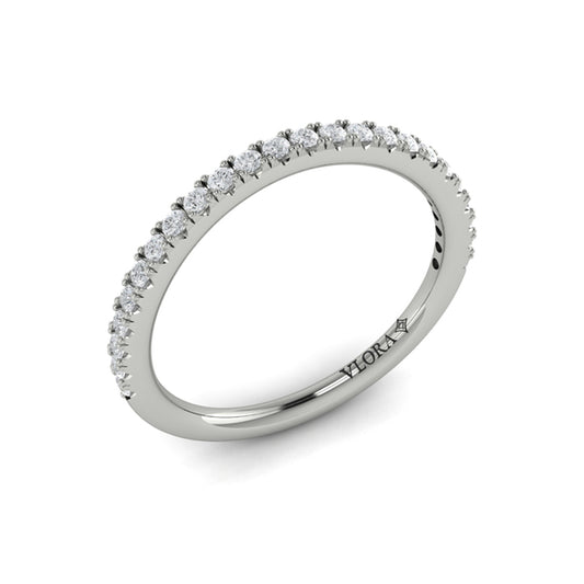 Matching Band for Corsage Halo Oval Engagement Ring