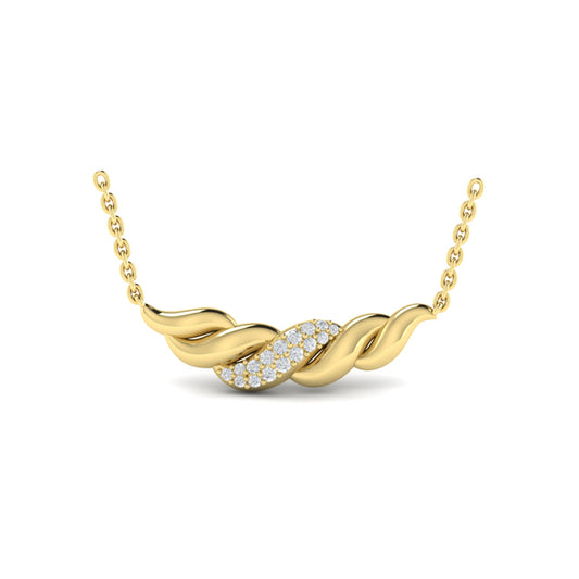 Twist Crescent Necklace