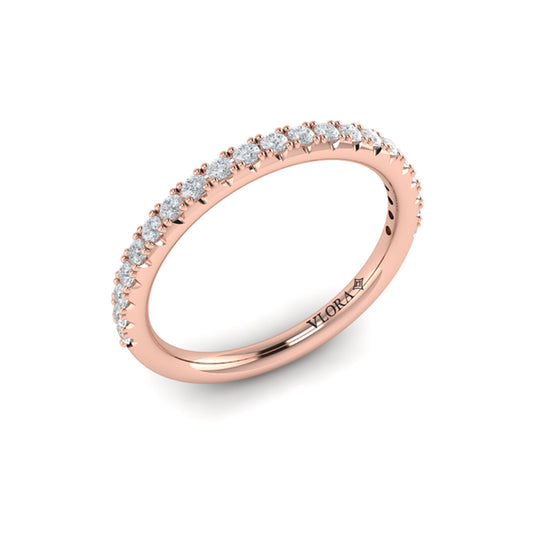 Matching Band for Graceful Halo Oval Engagement Ring