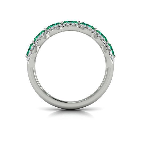 Diamond and Emerald Statement Ring