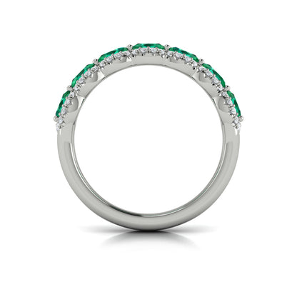 Diamond and Emerald Statement Ring