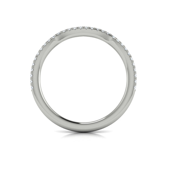 Entwined Euro Halo Matching Wedding Band