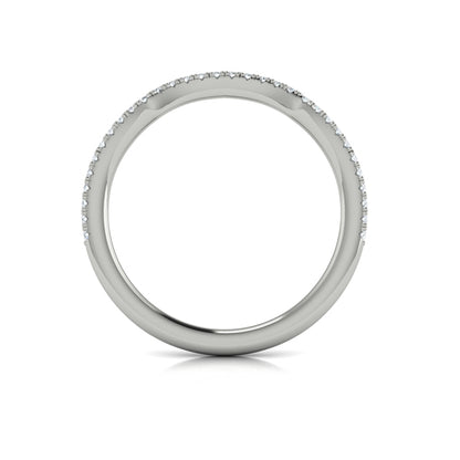 Entwined Euro Halo Matching Wedding Band