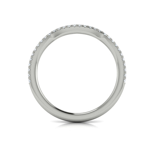 Entwined Euro Halo Matching Wedding Band