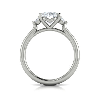 Crown Set Diamond Solitaire Engagement Ring