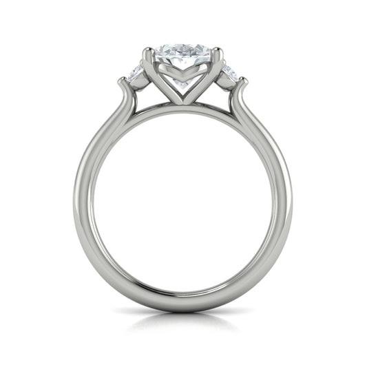 Crown Set Diamond Solitaire Engagement Ring
