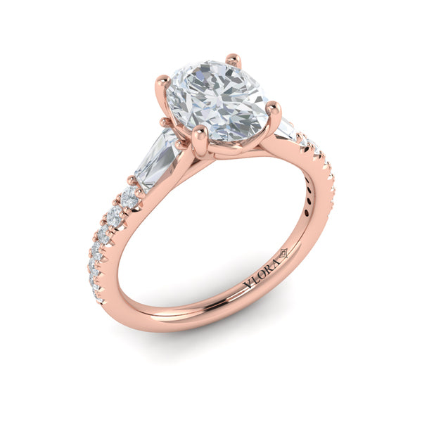 Luminous Oval Engagement Ring