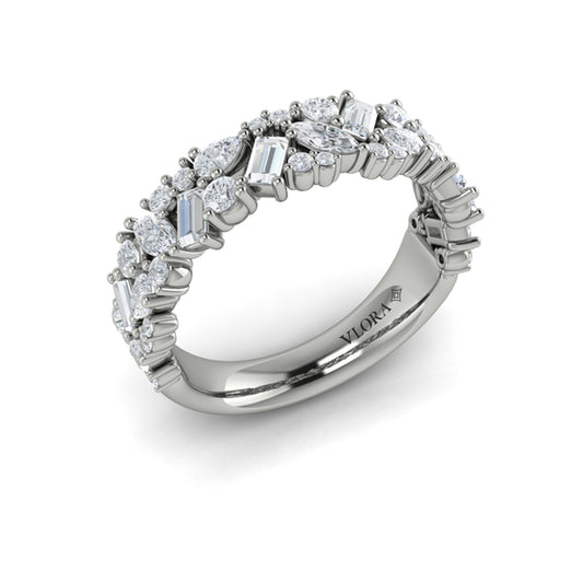 Round, Pear, Marquis and Baguette Diamond Ring