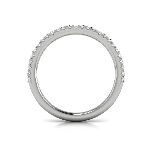 Stackable Bands Wedding Band in Platinum by Vlora Bridal