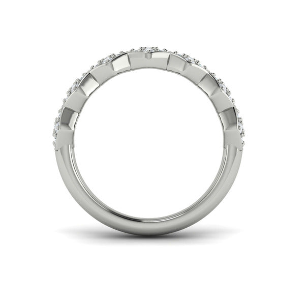 Diamond Cluster Honeycomb Ring