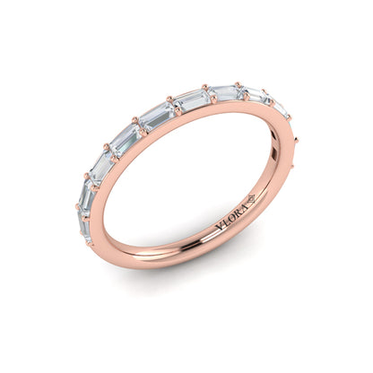 Matching Band for Serenity Oval Hidden Halo Engagement Ring